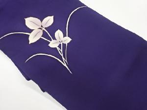 塩瀬金彩葉模様織出し名古屋帯